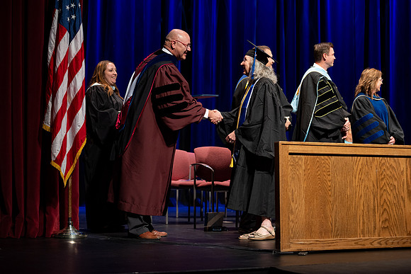 Graduates during convocation for the College of Academic Success & Interdisciplinary Studies.