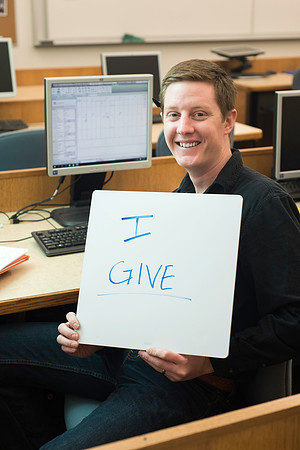 Students give to help others in need. Engineering student