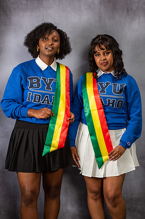 Graduation Portraits of Hermela Denboba and Hana Edossa.