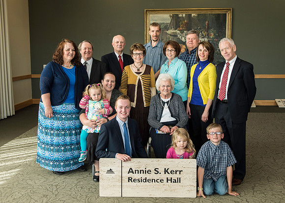 A memorial for the girl's dorms which have served housing well for 50 plus years. Edna Ricks Hall, Annie Kerr Hall, Sarah Barnes Hall and Virginia Perkins Hall will be removed this summer. Families we