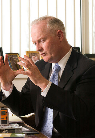 President Clark in his office