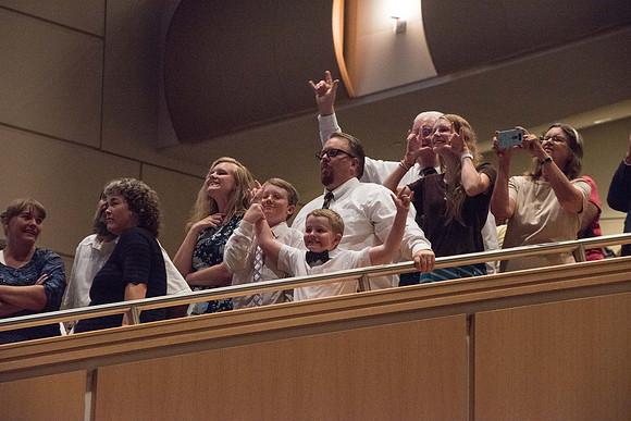 BYU-Idaho Graduation. Graduate's friends and loved ones during Commencement. Spring Semester