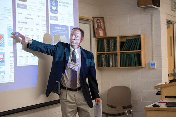 Many people gather to hear speakers and learn during Education Week at BYU-I. 2016