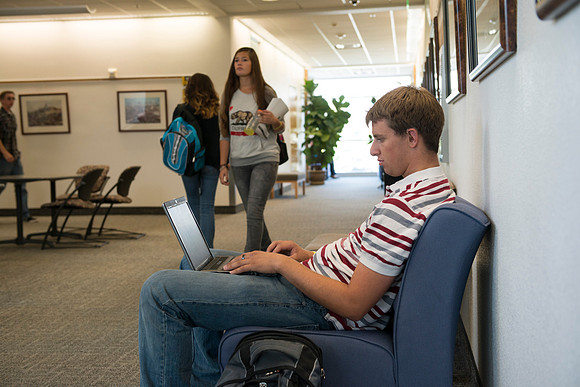 Scott Smith, the first day of a new semester.
