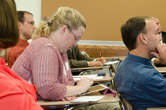 Faculty &amp; Staff attending classes held at faculty meeting Fall 2013