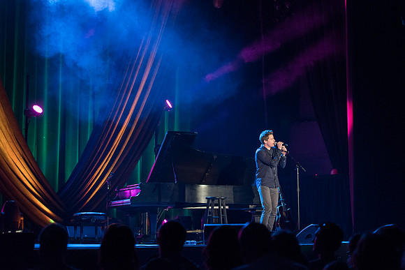 Nik Day, along with Hilary Weeks, perform at BYU-Idaho as part of Center Stage for Education Week 2016.