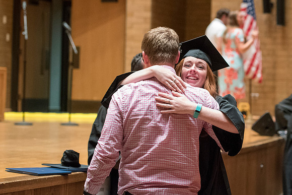 A Brigham Young University-Idaho graduate after graduation. Photo by Ryan Chase