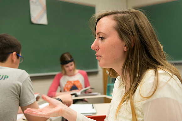 English Instructor Eric d'Evegnee teaches Fundamentals of Literary Interpretation.