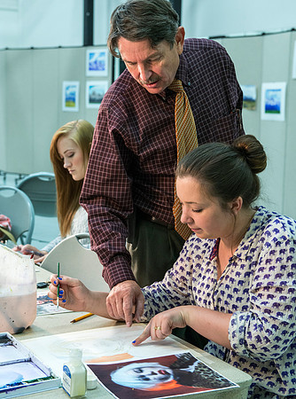 Nolan Parson's Watercolor Art class.