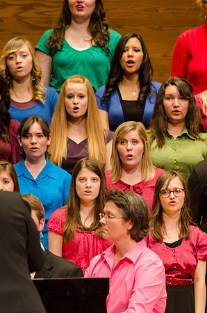 BYU-Idaho students perform at the Harvest Choir Fest held in the Barrus Concert Hall on campus