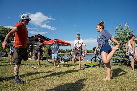 Strength & Conditioning Academy Triathlon Camp at Rigby's, Jefferson Lake.