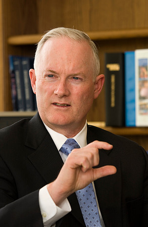President Clark in his office