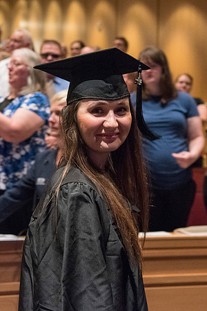 Graduates of Brigham Young University-Idaho entering Convocation ceremony of the Spring 2016 semester. Photo by Ryan Chase.