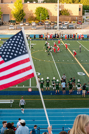 BYU-Idaho Football Teams compete in the Final Game of the Season. Students cheer them on from the stands, as the spirit team and Rix Stix Rally them up.