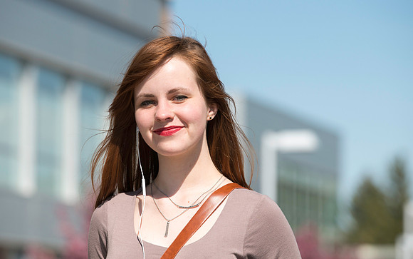 Students enjoy the warmer weather that comes with the change of seasons.