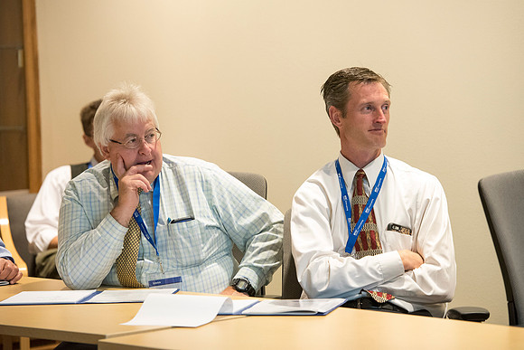 Faculty participate in breakout sessions as part of the Online Learning & Teaching Conference.