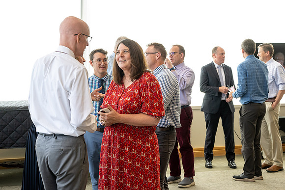 A reception for President Henry J Eyring and his wife Kelly to express their gratitude to employees of BYU-Idaho.