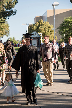 Students of Brigham Young University-Idaho at graduation of the Spring 2016 semester. Photo by Ryan Chase.