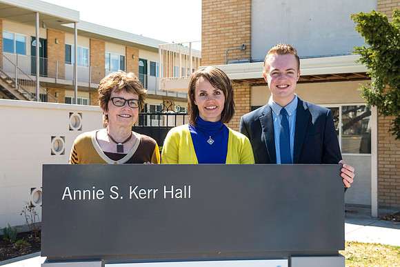A memorial for the girl's dorms which have served housing well for 50 plus years. Edna Ricks Hall, Annie Kerr Hall, Sarah Barnes Hall and Virginia Perkins Hall will be removed this summer. Families we