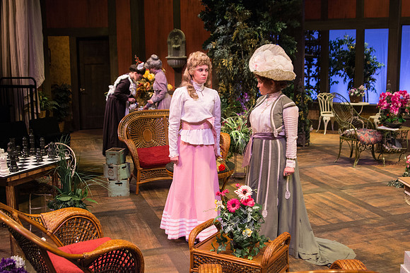 The cast of Brigham Young University-Idaho's production of "The Importance of Being Earnest" pose scenes and moments from the performance.