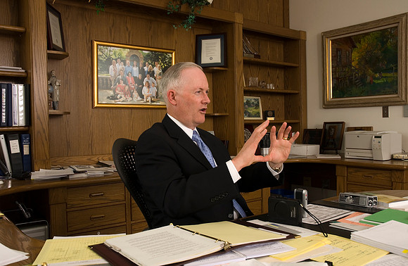 President Clark in his office