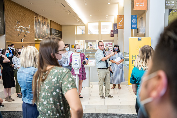 Amy LaBaugh reviews the various measures put in place to help reduce the spread of COVID-19 on campus.