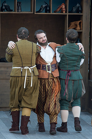 Brigham Young University-Idaho's production of The Shomaker's Holiday performed out in the amphitheatre in front of the McKay Library.