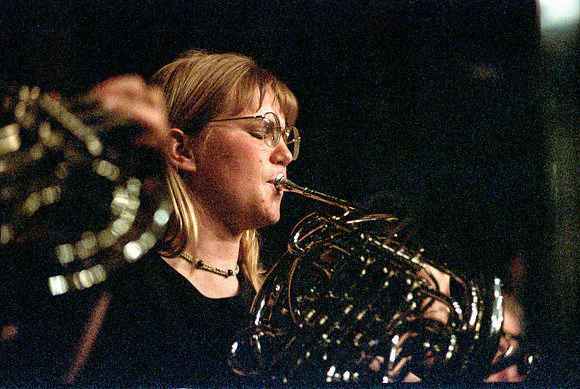 Orchestra member performing Imanuel in the Tabernacle