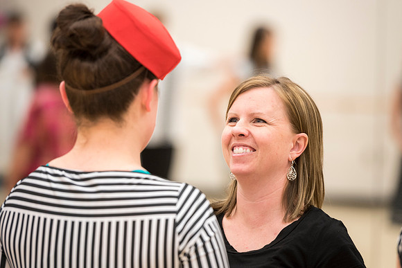 Dance Alliance director Ashley Storm works with the group practicing for their upcoming tour across the United States in states such as Texas and Kansas.