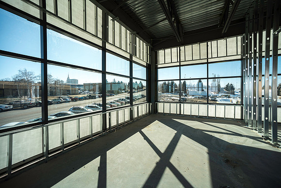 The Rexburg Temple can be seen from several rooms within the building.