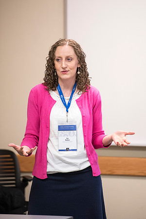 Faculty participate in breakout sessions as part of the Online Learning & Teaching Conference.