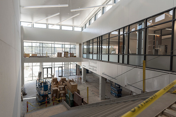 A look inside the new Science and Technology Building that is scheduled to be occupied by the 2016 Fall Semester.