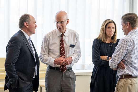 A reception for President Henry J Eyring and his wife Kelly to express their gratitude to employees of BYU-Idaho.