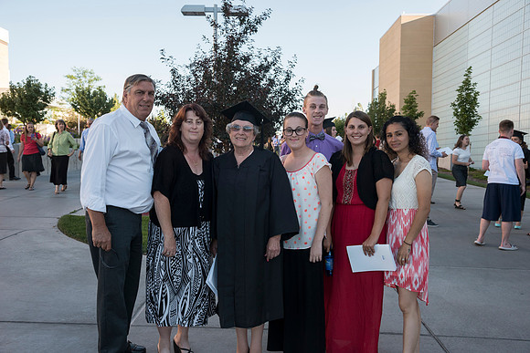 Students of Brigham Young University-Idaho at graduation of the Spring 2016 semester. Photo by Ryan Chase.