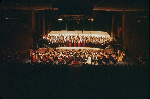 The Choir and Orchestra for the Visions of Eternity performance.