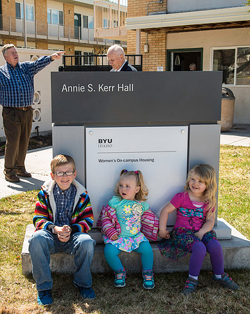 A memorial for the girl's dorms which have served housing well for 50 plus years. Edna Ricks Hall, Annie Kerr Hall, Sarah Barnes Hall and Virginia Perkins Hall will be removed this summer. Families we