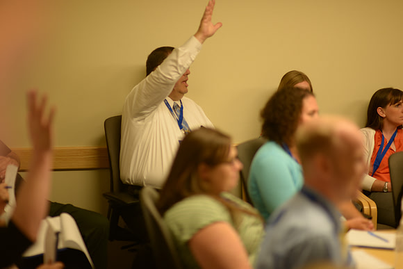 Online Instructors gather for a conference at BYU-Idaho. Photos by Photo Services