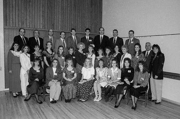 The Business Department holds an Awards Banquet. March 1995.