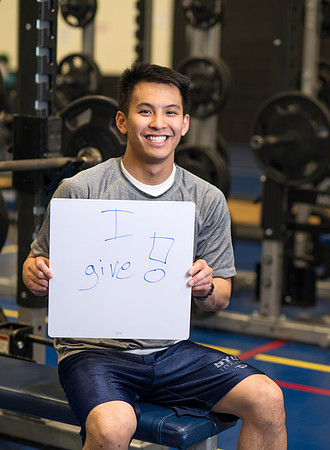 Students give to help others in need. Patrick Pham