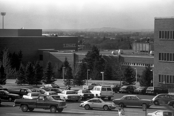 A view of the David O. McKay Library on Campus