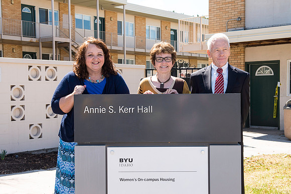 A memorial for the girl's dorms which have served housing well for 50 plus years. Edna Ricks Hall, Annie Kerr Hall, Sarah Barnes Hall and Virginia Perkins Hall will be removed this summer. Families we