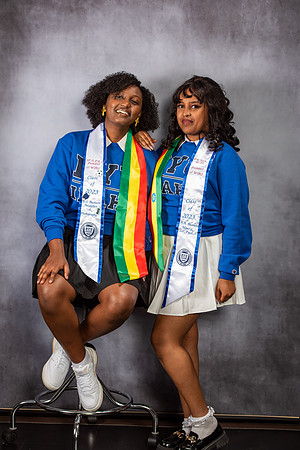 Graduation Portraits of Hermela Denboba and Hana Edossa.