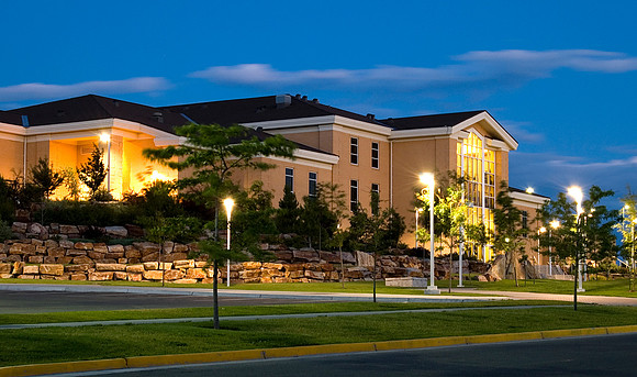 Hinkley building campus, sundown 2006
