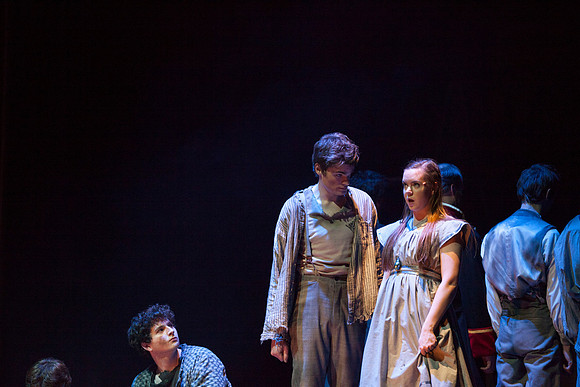 Peter and the Starcatcher is a wildly theatrical, hilarious and innovative retelling of how a miserable orphan came to be "The Boy Who Never Grew Up." Thirteen-year-old Molly Aster, a Starcatcher appr