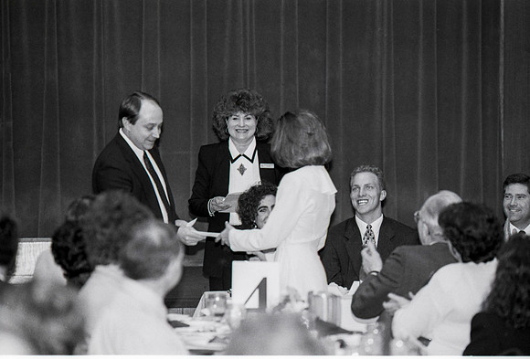 The Business Department holds an Awards Banquet. March 1995.