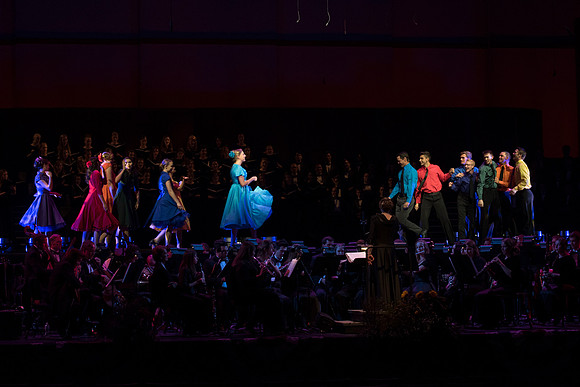 BYU-Idaho Center Stage had their annual Patriots and Pioneers concert July 9 with George Dyer as their soloist.