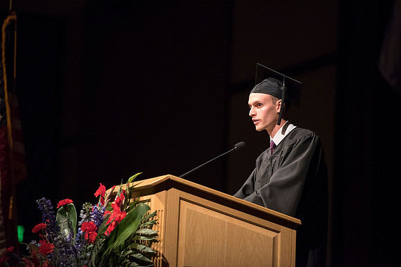 Students of Brigham Young University-Idaho at graduation of the Spring 2016 semester. Photo by Ryan Chase.