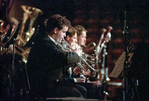 Orchestra member performing Imanuel in the Tabernacle