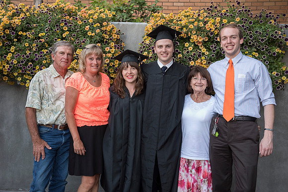 Students of Brigham Young University-Idaho at graduation of the Spring 2016 semester. Photo by Ryan Chase.