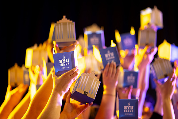 BYUI Taylor Building Lanterns - Mar 2025